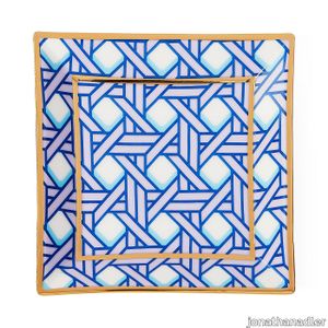 Basketweave Square Tray