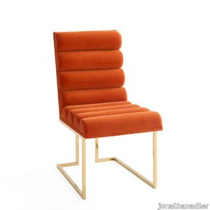 Channeled Goldfinger Dining Chair