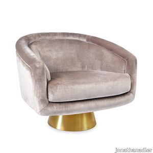 Bacharach Swivel Chair Como Champagne Rialto Reef Teddy