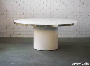 MALIBU - Round laminated glass table _ Jover+Valls