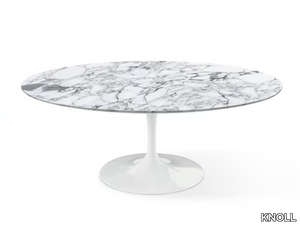 TULIP - Oval marble coffee table _ KNOLL