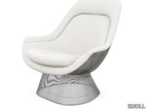 PLATNER - Steel and fabric armchair with armrests _ KNOLL