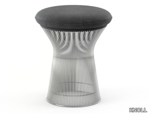 PLATNER - Low steel and fabric stool _ KNOLL