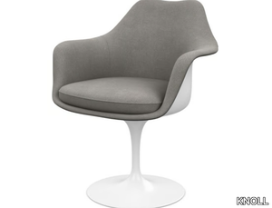 TULIP - Upholstered fabric chair with armrests _ KNOLL