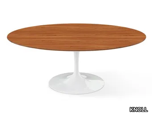 TULIP - Oval wooden coffee table _ KNOLL