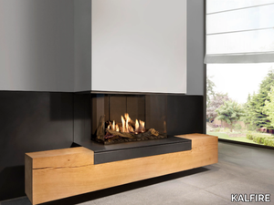 G70/44S - Wall-mounted 3-sided gas fireplace _ KALFIRE