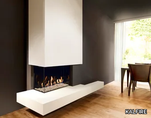 G65/44C - Wall-mounted corner gas fireplace _ KALFIRE