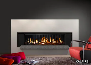 G160/41F - Wall-mounted built-in gas fireplace _ KALFIRE