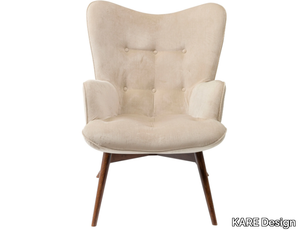 VICKY NOVARA - Polyester wingchair with armrests _ KARE Design