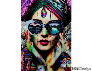COLORFUL ARTIST - Tempered glass and polypropylene Painting _ KARE Design