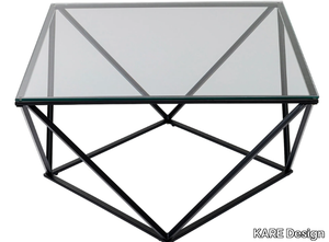 CRISTALLO - Glass and steel high side table _ KARE Design