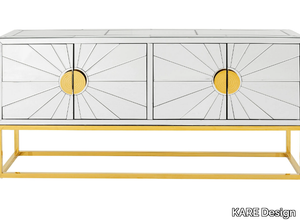 QUEEN - Mirrored glass and MDF sideboard with doors _ KARE Design