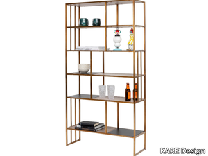 CESARO - Double-sided stainless steel bookcase _ KARE Design