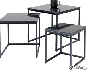 KEY WEST - Marble and powder coated steel coffee table _ KARE Design