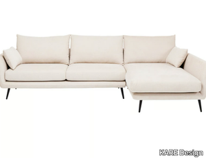 AMALFI - Polyester sofa with chaise longue _ KARE Design