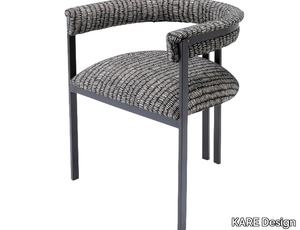 PARIS - Polyester and stainless steel chair _ KARE Design