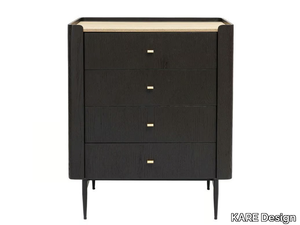 MILANO - Wood veneer chest of drawers _ KARE Design