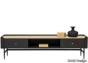 MILANO - Low wood veneer TV cabinet with drawers _ KARE Design