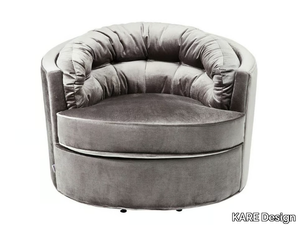 MUSIC HALL - Swivel armchair with armrests _ KARE Design