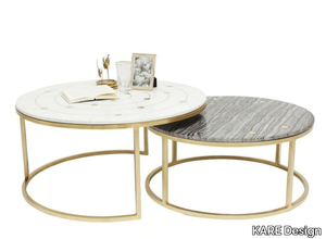 MYSTIC - Low round marble coffee table _ KARE Design