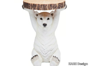 ANIMAL POLAR BEAR - Round polyresin coffee table _ KARE Design