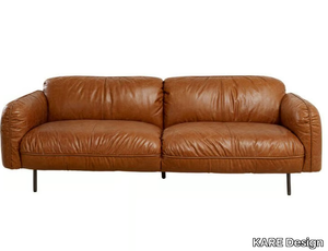 CALGARY - 3 seater leather sofa _ KARE Design