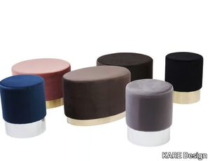 CHERRY - Round fabric pouf _ KARE Design