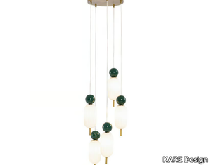 CHARLESTON - Glass and metal pendant lamp _ KARE Design