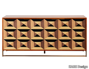 SILENCIO - Wooden sideboard with doors _ KARE Design