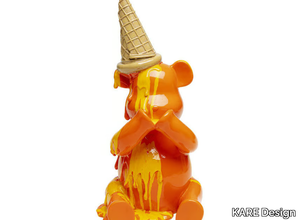 SITTING GELATO BEAR - Polyresin decorative object _ KARE Design