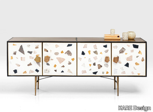 TERRAZZO - Steel sideboard with doors _ KARE Design