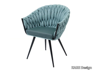 KNOT - Fabric chair with armrests _ KARE Design