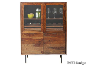 RAVELLO - Wood and glass bar cabinet _ KARE Design