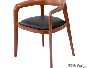 VALENCIA - Wooden chair with integrated cushion _ KARE Design