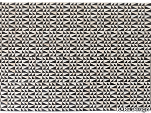 ZIGZAG - Rectangular leather rug _ KARE Design