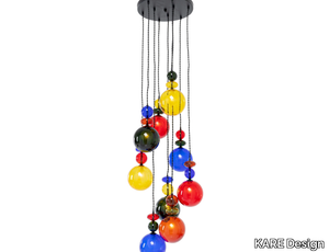 MAZZO NOVE SPIRAL - Stained glass pendant lamp _ KARE Design