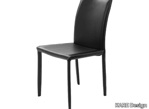 MILANO BLACK - Upholstered leather chair _ KARE Design