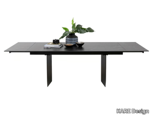 NOVEL - Extending rectangular ceramic table _ KARE Design