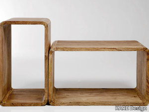 AUTHENTICO CUBE RECTANGULAR - Rectangular wooden coffee table _ KARE Design