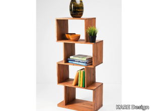 AUTHENTICO ZICK ZACK 120 - Open wooden bookcase _ KARE Design