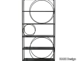 CIRCLE - Open double-sided metal bookcase _ KARE Design