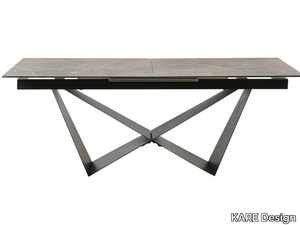 CONNESSO - Extending rectangular ceramic table _ KARE Design