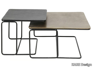 DIEGO - Low square metal coffee table _ KARE Design