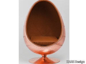 EYE BALL COPPER - Industrial style swivel copper armchair _ KARE Design