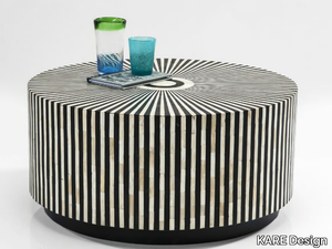 ELECTRA - Low round chipboard coffee table _ KARE Design