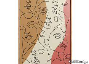 FACCIA ARTE TRI COLORE - Cotton Canvas print _ KARE Design