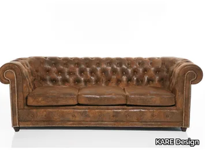 OXFORD VINTAGE - 3 seater tufted fabric sofa _ KARE Design