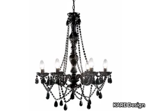 STARLIGHT BLACK - Classic style acrylic glass chandelier _ KARE Design