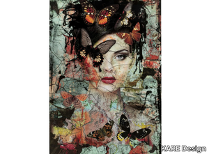 LADY BUTTERFLY - Glass Painting _ KARE Design