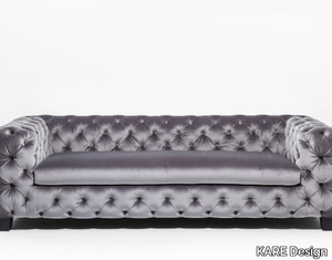 MY DESIRE GREY - 3 seater tufted fabric sofa _ KARE Design